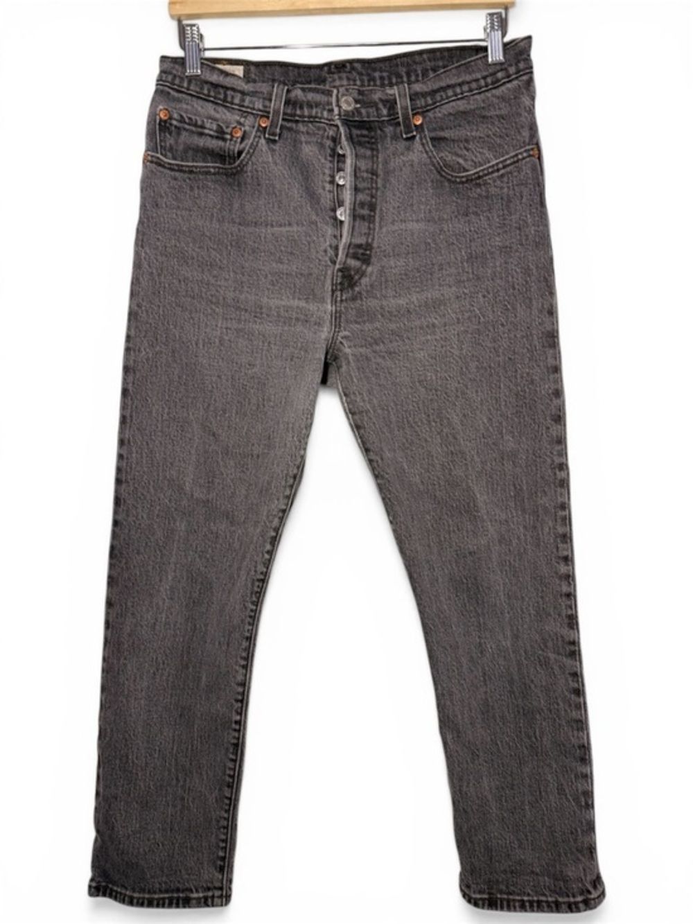 Levi's 501 Women's Straight Leg Jeans in Charcoal Gray size 30